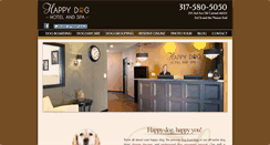 Desktop Screenshot of happydoghotelandspa.com